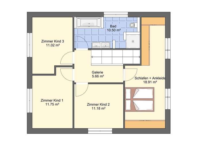 Grundrissvorschlag 6 Zimmer OG