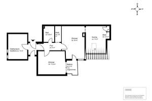 Ottensen nahe der Elbe: 2-Zimmer-Wohnung mit zusätzlichem Hobbyraum und ruhigem Balkon – Die vollständige Adresse der Immobilie erhältst du vom Anbieter., 22763 Ottensen, Hamburg – Vorschaubild 9