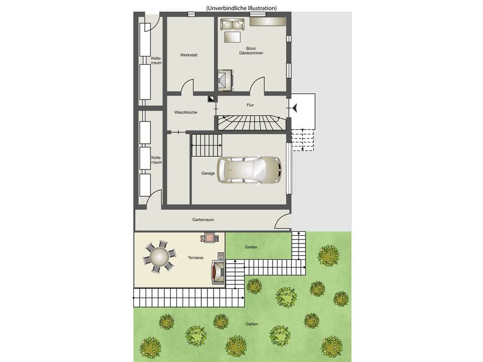 Grundriss Erd-/ Untergeschoss
