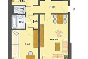3 Zimmer Wohnung am Nordpark! Mit WBS! – Waisenstr. 51, 42281 Barmen, Wuppertal – Vorschaubild 3