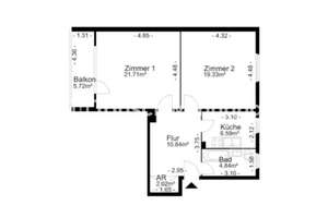 Tauschwohnung: günstige 2 Zimmer Wohnung gegen 3-4 Zimmer