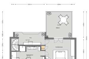 Maisonette-Penthouse-Wohnung mit direktem Fahrstuhlzugang und zwei Dachterrassen – Die vollständige Adresse der Immobilie erhältst du vom Anbieter., 40476 Golzheim, Düsseldorf – Vorschaubild 20