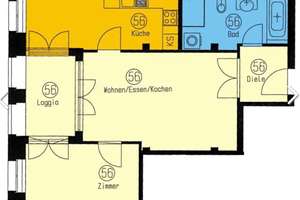 Stilvolle komplett möblierte 2-Zimmer-Wohnung in Zentrum-Nord – Humboldtstraße 14b, 4105 Zentrum-Nord, Leipzig – Vorschaubild 2