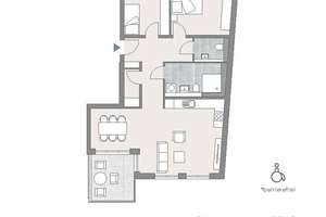 3-Zimmer-Wohnung mit Loggia – barrierefrei, lichtdurchflutet, bodentiefe Fenster – WE22 – Leydenallee 84, 12167 Steglitz, Berlin – Vorschaubild 7