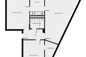 Großzügige 3-Zimmer-Wohnung mit außergewöhnlichem Grundriss zu vermieten – Ringstraße 47, 4209 Grünau-Mitte, Leipzig – Vorschaubild 18