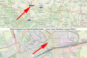 Gepflegte Wohnung in zentraler Erfurter Innenstadt mit  großer Terrasse – Trommsdorf Str. 27, 99084 Altstadt, Erfurt – Vorschaubild 2