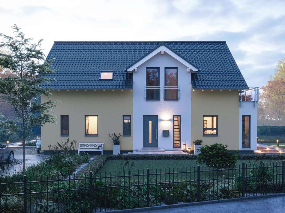 Straßenansicht Herbstabend