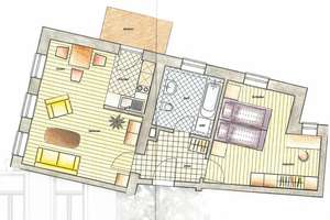 2-Zi.-Wohnung im Pieschener Kiez * gefragte Wohnlage * Balkon + offene Küche * Denkmalschutzobjekt
