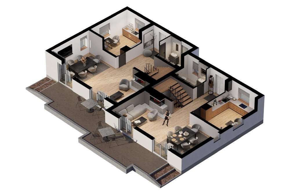 Immobilie in Nellingen - 2 Doppelhaushälften mit Doppelgarage und Doppelcarport - Bild 1