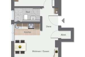 Helle 2-Zimmer Erdgeschosswohnung in Leverkusen-Rheindorf – Bodestraße 3, 51371 Rheindorf, Leverkusen – Vorschaubild 4