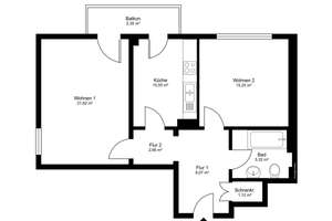 IMMORath.de - Helle 2-Zimmer-Wohnung mit Ausblick in Freiburg – Die vollständige Adresse der Immobilie erhältst du vom Anbieter., 79115 Haslach-Gartenstadt, Freiburg im Breisgau – Vorschaubild 11
