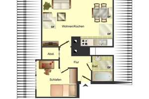 Gemütliche 2-Zimmer-Etagenwohnung in Bocholt – 36 m² – Dortmunder Straße 13, 46397 Bocholt – Vorschaubild 2