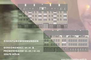 Lichtdurchflutete 2-Zimmer-Wohnung mit Terrasse und Domblick! WE 38 – Probsteigasse 41-43, 50670 Altstadt/Nord, Köln – Vorschaubild 3