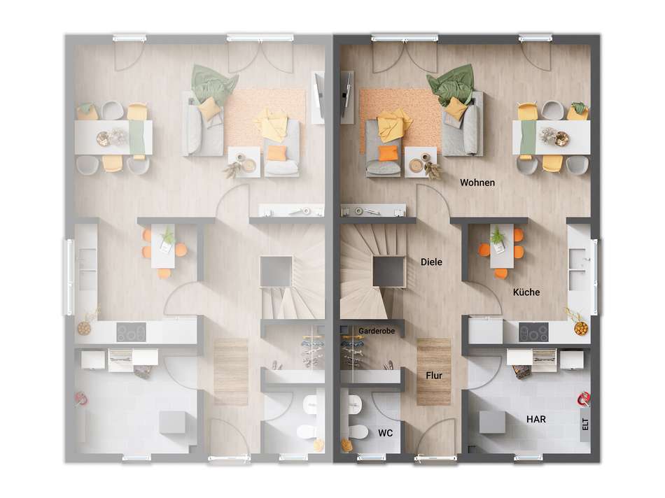 Grundrissbeispiel Erdgeschoss