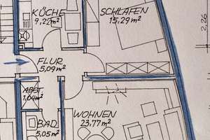 Geräumige zwei Zimmer  in ruhiger Grünlage - Wohnküche, Bad u. Gä.-WC – Chamissostraße 4, 30165 Hainholz, Hannover – Vorschaubild 14