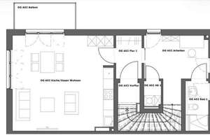 Exklusive 3,5-Zimmer Penthouse-Maisonettewohnung incl. Einbauküche und 2 PKW-Stellplätzen – Bei der Ziegelei 24, 22339 Hummelsbüttel, Hamburg – Vorschaubild 9