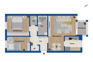 Gemütliche 3-Zimmer-Wohnung in zentraler Lage der Hagener Mittelstadt – Die vollständige Adresse der Immobilie erhältst du vom Anbieter., 58095 Mittelstadt, Hagen – Vorschaubild 13