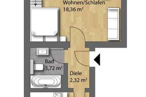 In nächster Nähe zu Universität, Uni-Klinikum und Tech-Campus - 
1-Zimmer-Apartment am Galgenber... – Die vollständige Adresse der Immobilie erhältst du vom Anbieter., 93051 Galgenberg, Regensburg – Vorschaubild 10