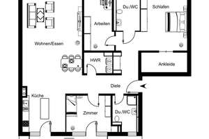 Im Herzen von Rüppurr – Hochwertige 4-Zimmer-Wohnung mit Terrasse und Gartenanteil – Die vollständige Adresse der Immobilie erhältst du vom Anbieter., 76199 Rüppurr, Karlsruhe – Vorschaubild 21