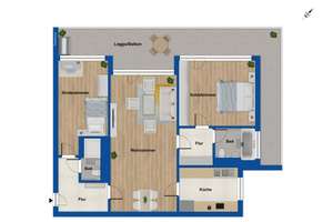 Sonnige 3-Zimmer-Wohnung mit großem Westbalkon in zentraler Lage von Köln-Riehl – Die vollständige Adresse der Immobilie erhältst du vom Anbieter., 50735 Riehl, Köln – Vorschaubild 13
