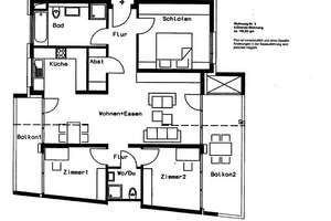 Helle 4-Zimmer-Wohnung mit 2 Balkonen, 2 Bädern und bodentiefen Fenstern – Im Kaisemer 13 A, 70191 Heilbronner Straße, Stuttgart – Vorschaubild 3