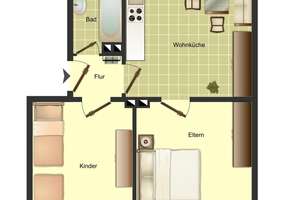 Modernisierte 2-Zimmer-Wohnung in Wuppertal Barmen - Mit neuen Bad und Wohnküche – Rudolfstraße 122, 42285 Barmen, Wuppertal – Vorschaubild 4