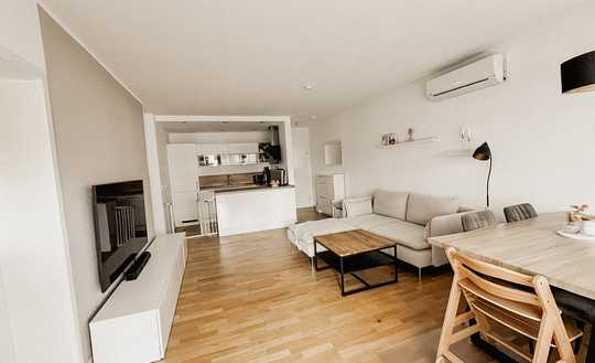 Exklusive, modernisierte 3-Zimmer-Wohnung mit Balkon und Einbauküche in Ötigheim