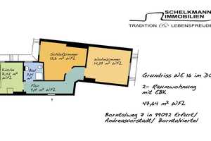 ***RESERVIERT*** Bezugsbereite Zweiraumwohnung im Erfurter Borntalviertel – Borntalweg 7, 99084 Erfurt – Vorschaubild 5