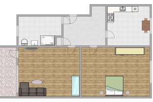 Zentralgelegene  2- Zimmer Wohnung im Herzen von Brand – Donatusstraße 26, 52078 Brand, Aachen – Vorschaubild 7