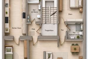 Ideal aufgeteilte Altbau-Wohnung mit 2 Bädern und Balkon – Die vollständige Adresse der Immobilie erhältst du vom Anbieter., 40227 Oberbilk, Düsseldorf – Vorschaubild 20