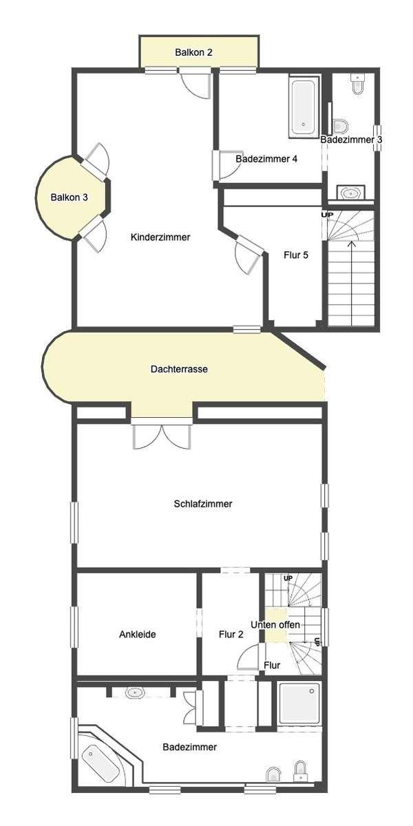 Grundriss Skizze 1. OG
