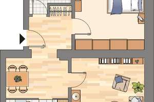 Ab sofort! 2-Zimmer Wohnung im schönen Dortmund Bövinghausen – 44388 Bövinghausen, Dortmund – Vorschaubild 2
