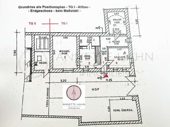 Grundriss TG I Altbau Erdgesc