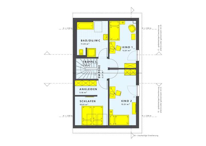 Gestaltungsbeispiel Grundriss
