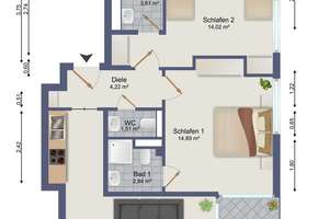 ProEigentum: Moderne 3-Zimmer-Garten-ETW in Bogenhausen, 67 m², mit Klima, Terrasse, TG-Stellplatz, – Englschalkinger Straße 148, 81927 Englschalking, München – Vorschaubild 20