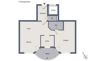 Gemütliche 2-Zimmer-Wohnung am Stadtpark in Zuffenhausen mit Balkon und TG-Stellplatz!  – Die vollständige Adresse der Immobilie erhältst du vom Anbieter., 70435 Zuffenhausen-Am Stadtpark, Stuttgart – Vorschaubild 13