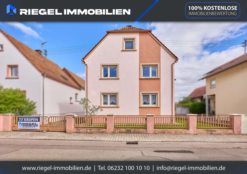 Immobilie in Leimersheim - Sie hier? Wir auch! EFH mit Doppelgarage und Werkstatt auf einem ca. 557 m² gr. Grundstück - Bild 0