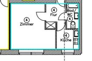Klein aber mein! Gemütliche frisch renovierte 1-Zimmer-Wohnung  zu vermieten! – Münsterstr. 240, 40470 Düsseltal, Düsseldorf – Vorschaubild 7