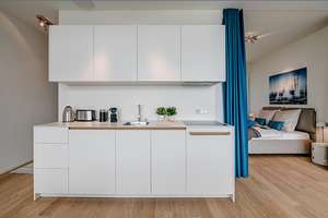 Möbliert: FRIENDS-Tower | Conciergeservice | Dachterrasse – Die vollständige Adresse der Immobilie erhältst du vom Anbieter., 80639 Nymphenburg, München – Vorschaubild 5