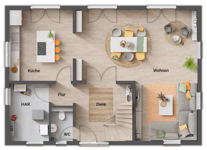 Grundriss-Landhaus-142-EG