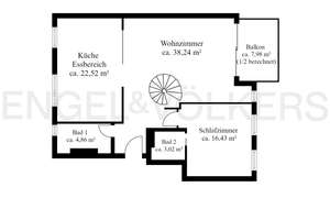 Penthouse Highlight                                                                              ... – Die vollständige Adresse der Immobilie erhältst du vom Anbieter., 81667 Haidhausen Nord, München – Vorschaubild 5