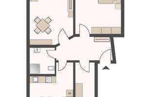 Hochwertige 3-Raum-Wohnung! Inkl. EBK – Bülowstraße 8, 4315 Volkmarsdorf, Leipzig – Vorschaubild 10
