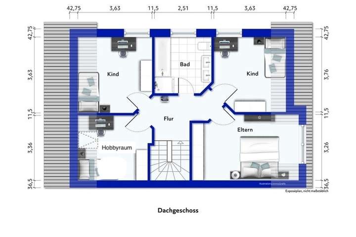 Grundriss Dachgeschoss