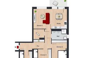 Bezahlbare und energieeffiziente Neubauwohnung für Familien // EG Wohnung 4 - WBS erforderlich – Neue Reihe 10, 38448 Alt-Wolfsburg, Wolfsburg – Vorschaubild 9