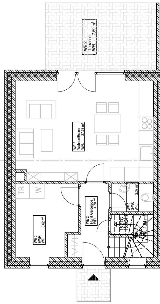 Grundriss WE2 EG
