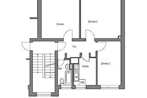 Kurzfristiger Bezug möglich: Gut geschnittene 3-Zimmer-Wohnung  - "Freie Scholle eG" – Siebenbürger Str. 11, 33609 Heepen, Bielefeld – Vorschaubild 11