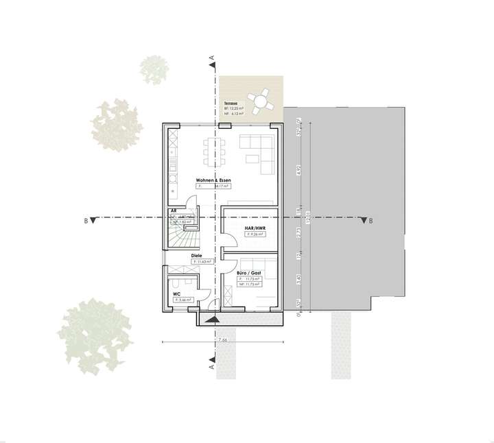 Grundriss EG - exemplarisch