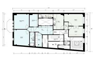 Perfekte 4er-WG: kernsanierte 4,5 Zi DG-Wohnung in Altstadtbestlage mit phantastischem Ausblick  – Königstraße 71, 23552 Innenstadt, Lübeck – Vorschaubild 2
