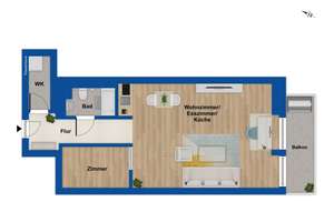 Neuwertige 1,5-Zimmer-Eigentumswohnung mit Balkon im Hochparterre in zentraler Lage Ingolstadts – Die vollständige Adresse der Immobilie erhältst du vom Anbieter., 85049 Mitte, Ingolstadt – Vorschaubild 11