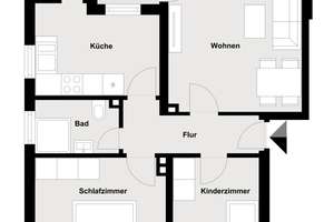 Ruhig gelegene 3-Zimmer-Wohnung mit Süd-West-Loggia im Regensburger Westen. 3,6% Rendite! – Die vollständige Adresse der Immobilie erhältst du vom Anbieter., 93049 Westenviertel, Regensburg – Vorschaubild 15